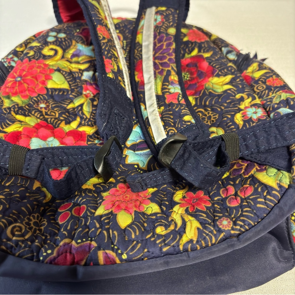 Donna Sharp Quilted Backpack Blue Red Purple Yell… - image 7